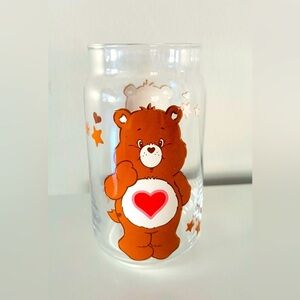 CARE BEARS: Tenderheart Bear Drinking Glass (Brand New)